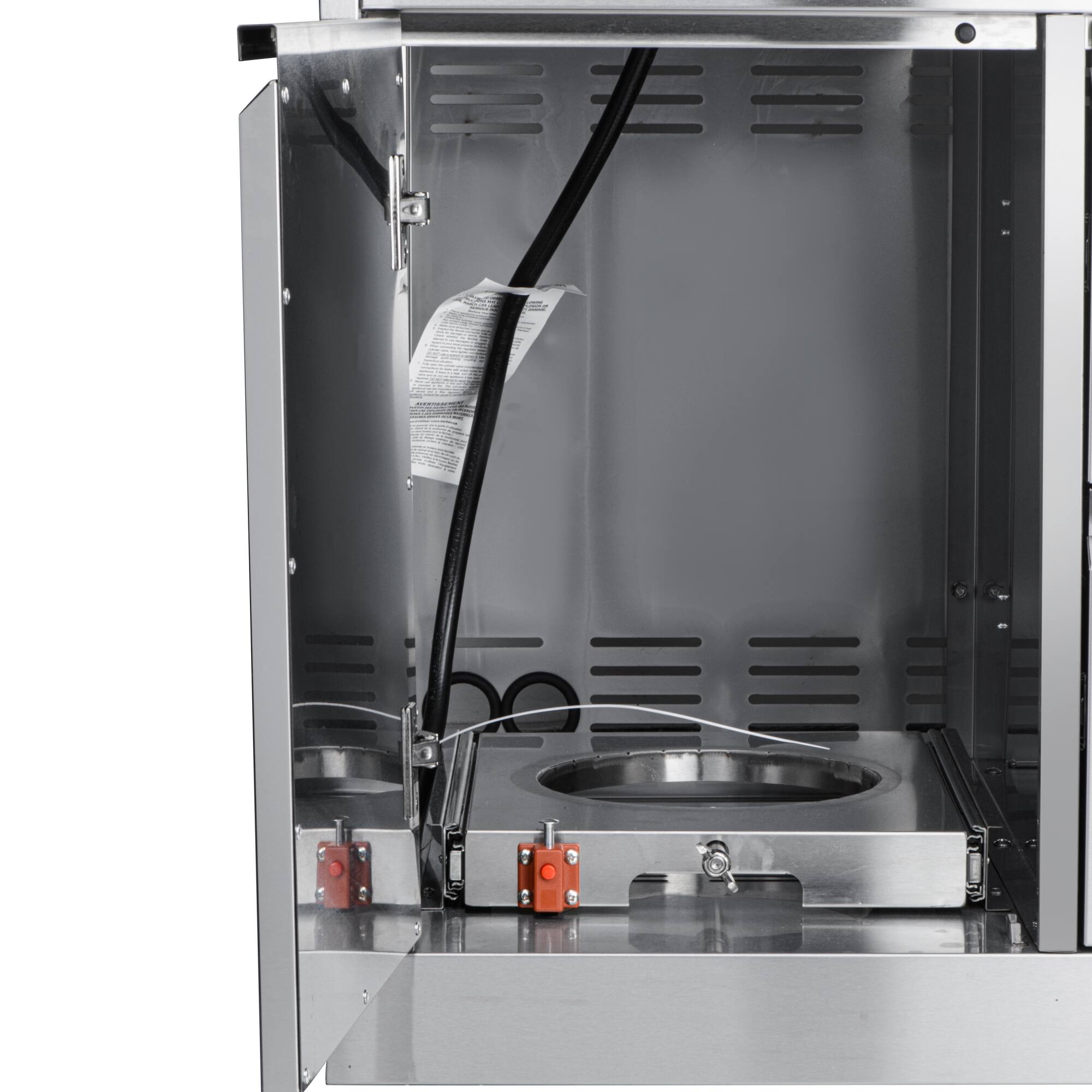 Alt View 9. Koolmore - 32 in. Outdoor Kitchen Liquid Propane Side Burner with Bottom Cabinet in Stainless-Steel (KM-OKS-SBC) - Stainless Steel.