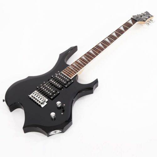 Alt View 3. Winado - Electric Guitar Fired Flamed Style for Beginner With Bag & 20W AMP Black.