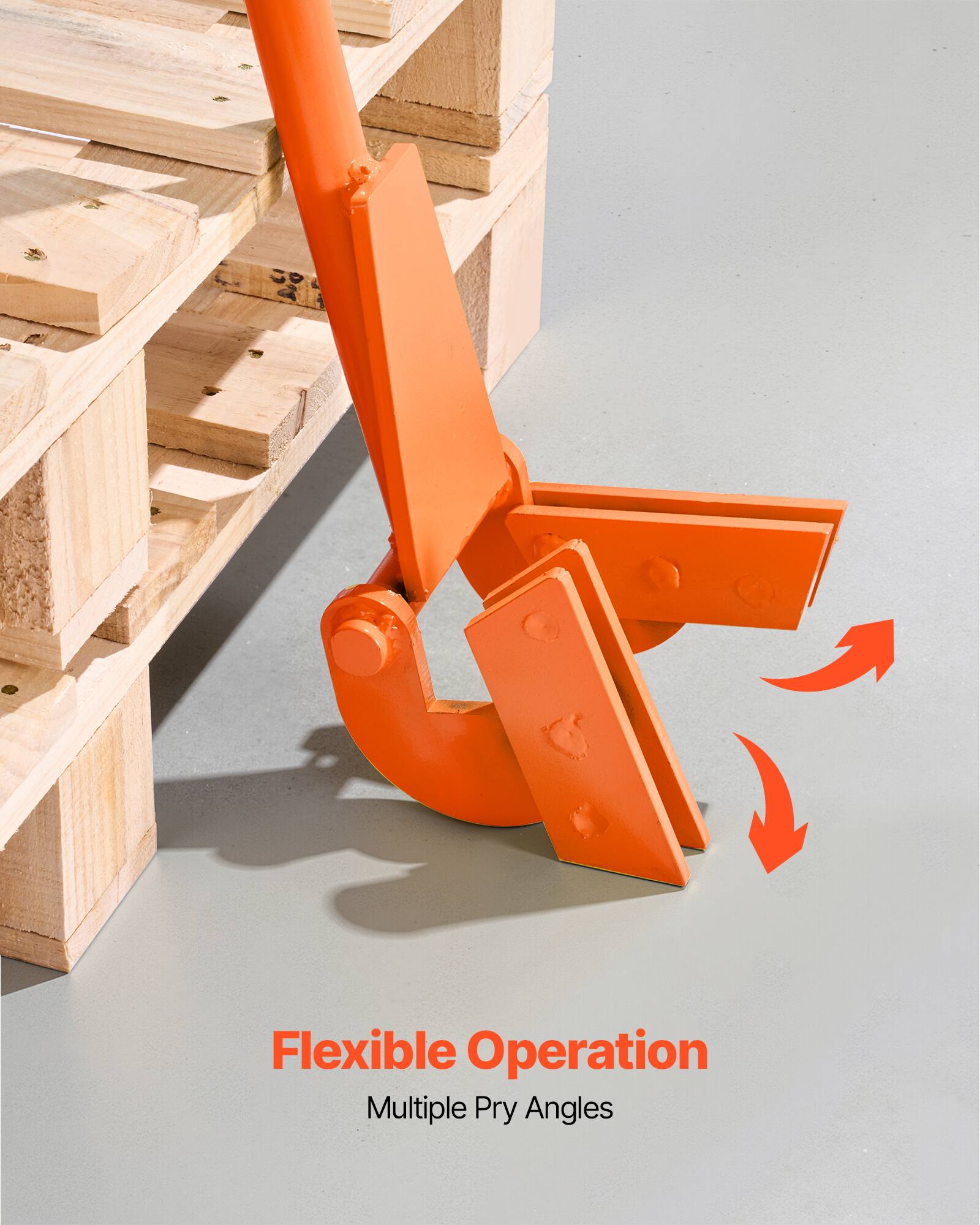 Flexible Operation  
Multiple Pry Angles