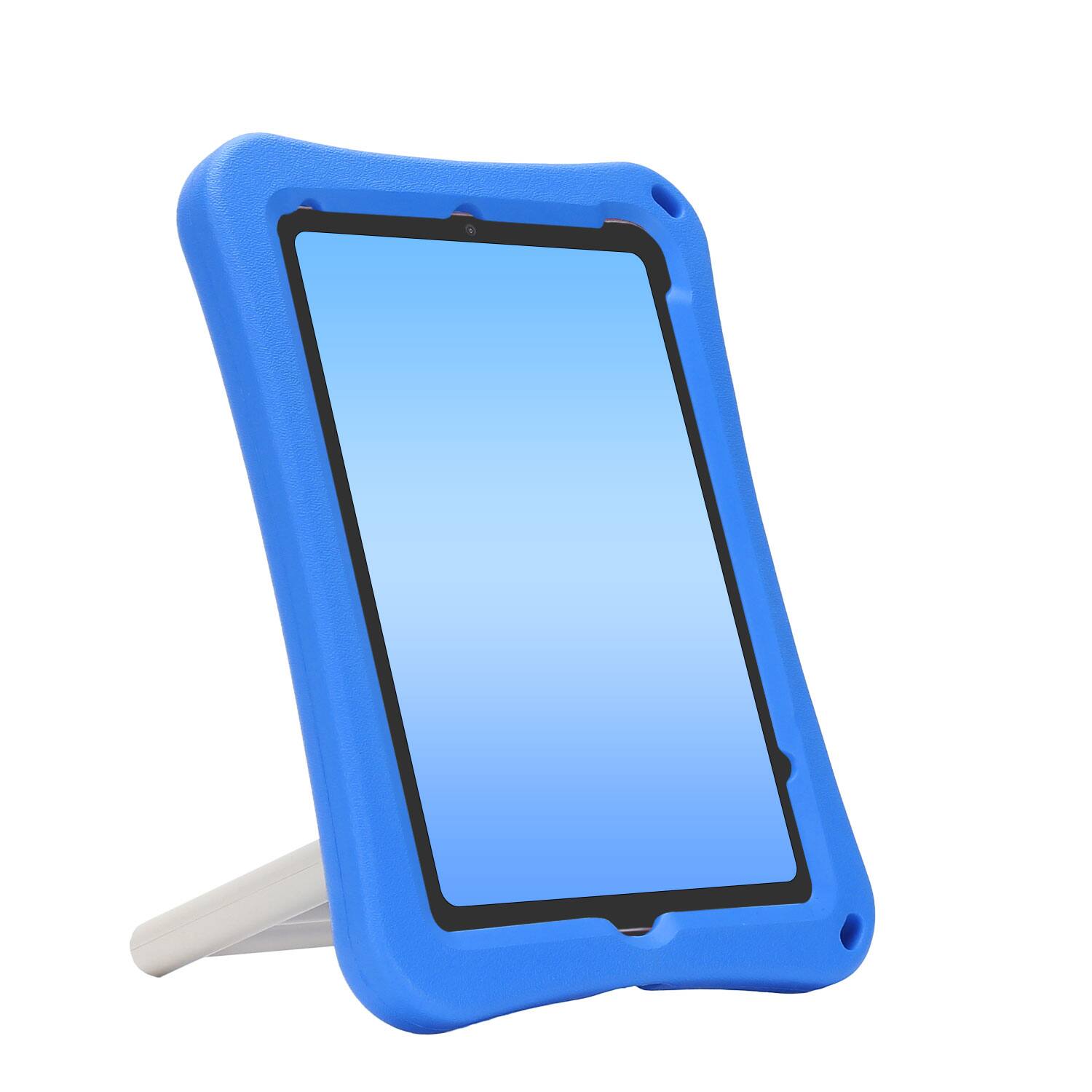 Alt View 3. Dteck - for Apple iPad mini (A17 Pro) 2024/iPad mini 6th Gen 8.3-inch 2021 Rugged Case,Shockproof TPU Cover with Rotating Stand - Blue.