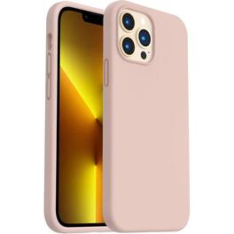 Entronix - Liquid Silicone Case for iPhone 13 Pro Max - Durable and Stylish Protection - Rose Gold