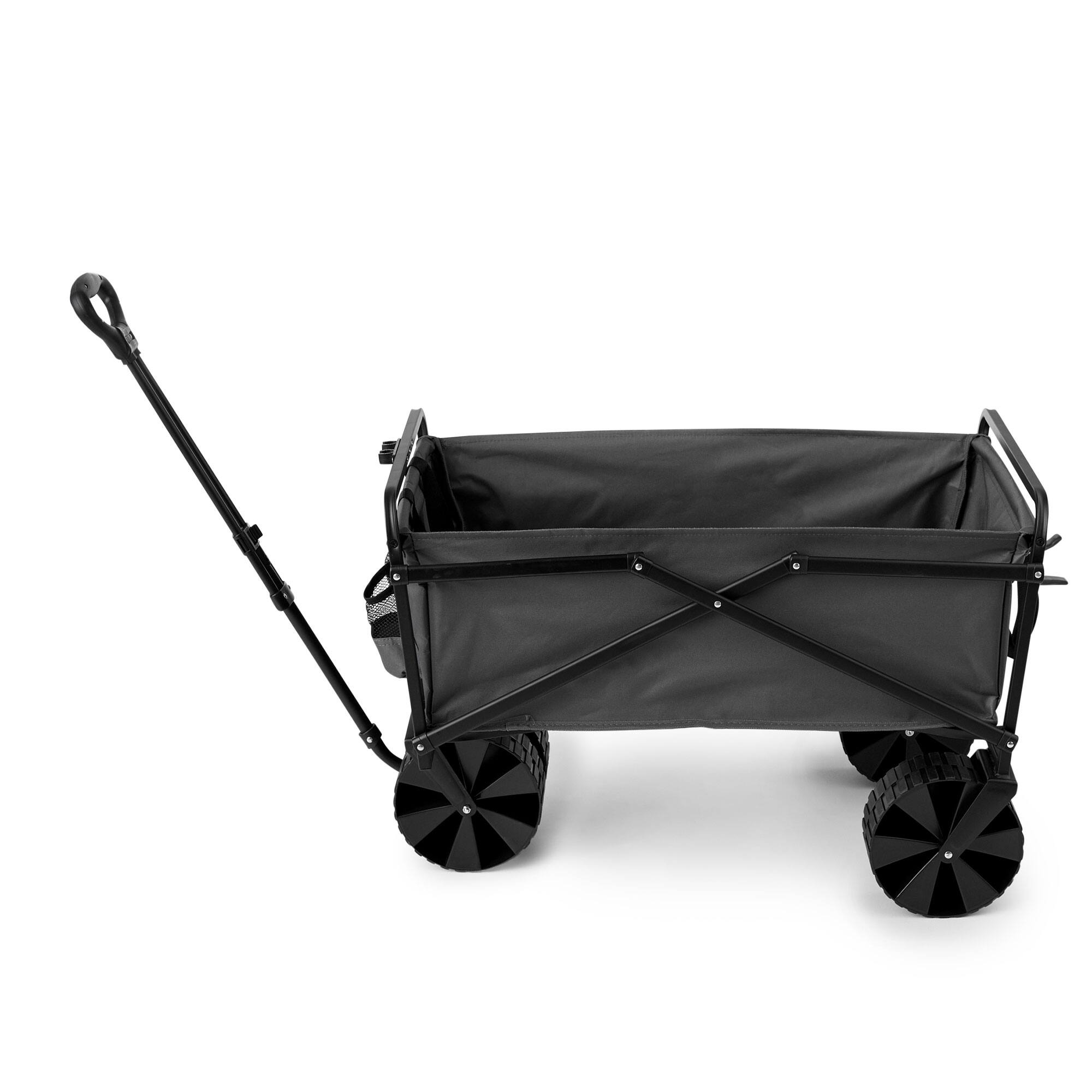 Alt View 10. SEINA - Seina 150lb Capacity Collapsible Steel Frame Outdoor Utility Wagon Cart, Gray - Gray.