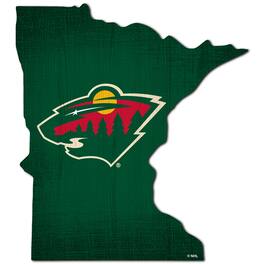 Fan Creations - Minnesota Wild 12" Logo State Sign - Multicolor