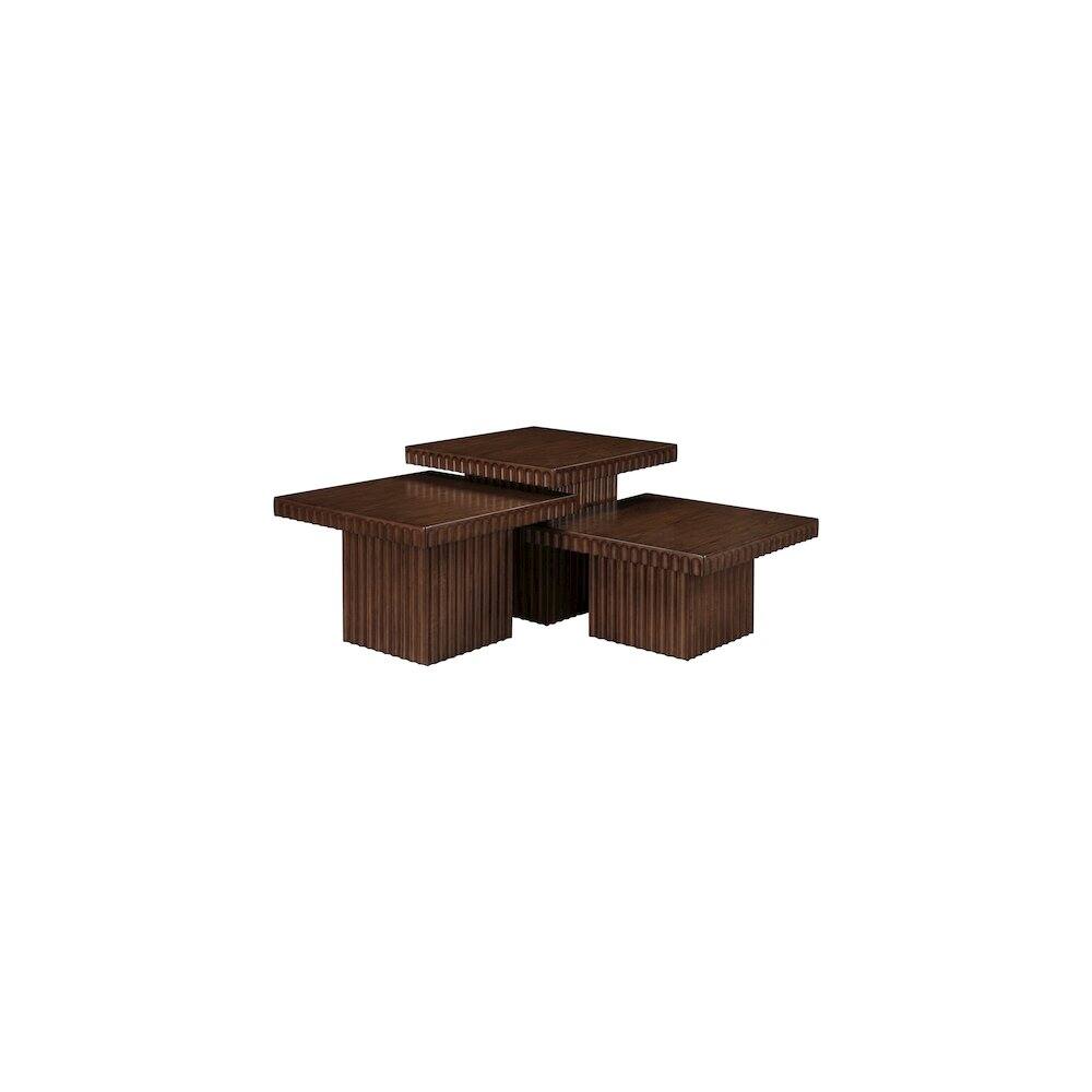 Alt View 3. Meridian Furniture - Spencer Brown Oak Veneer Coffee Table - Brown.