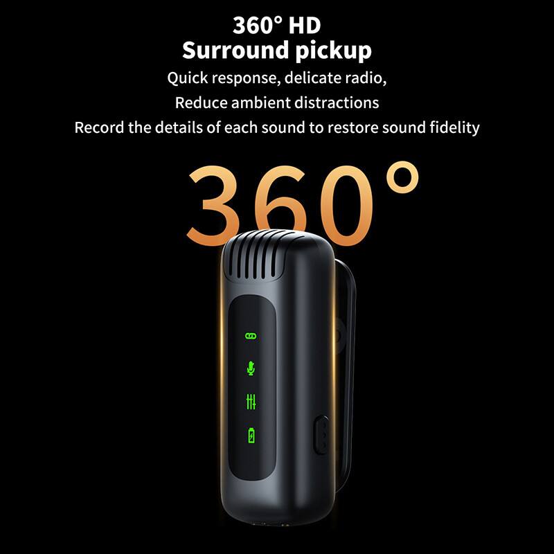 360° HD Surround pickup  
Quick response, delicate radio, Reduce ambient distractions  
Record the details of each sound to restore sound fidelity  

360°