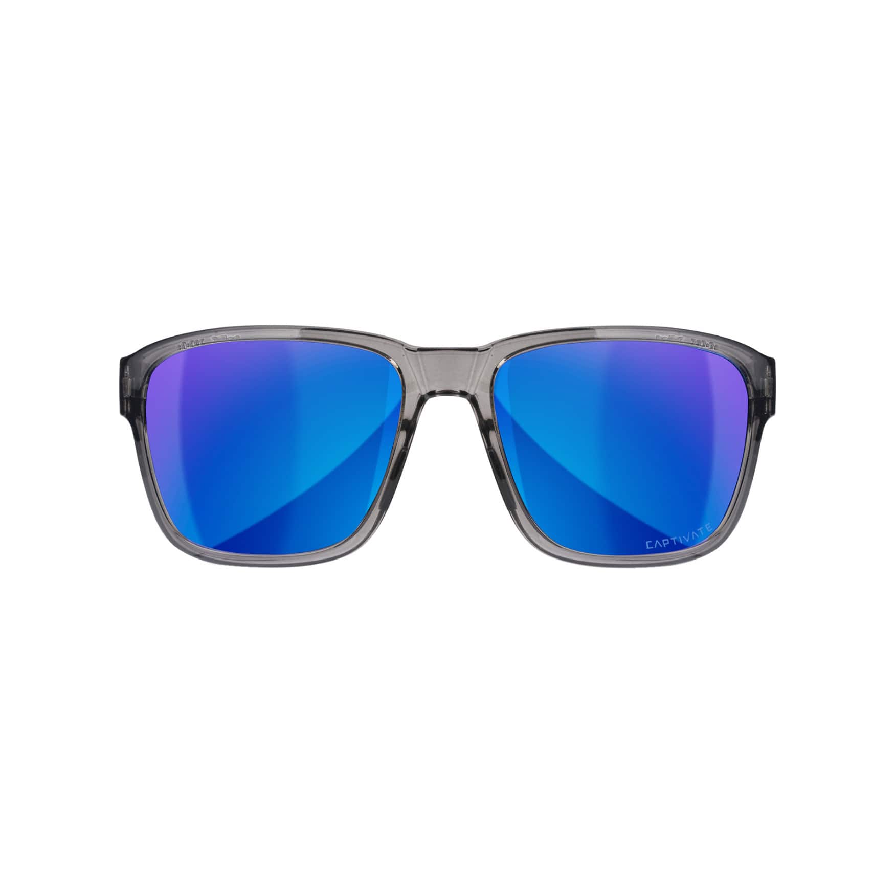 Wiley X - Wiley-X WX Trek Sunglasses ( Mirror Lens, Gloss Crystal Gray Frame) - Blue