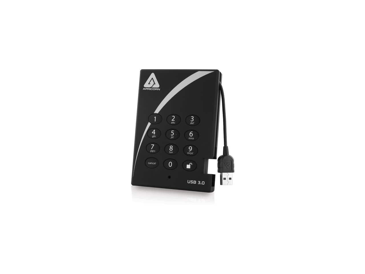 Apricorn - Aegis Padlock A25-3PL256-S256 256 GB External Solid State Drive
