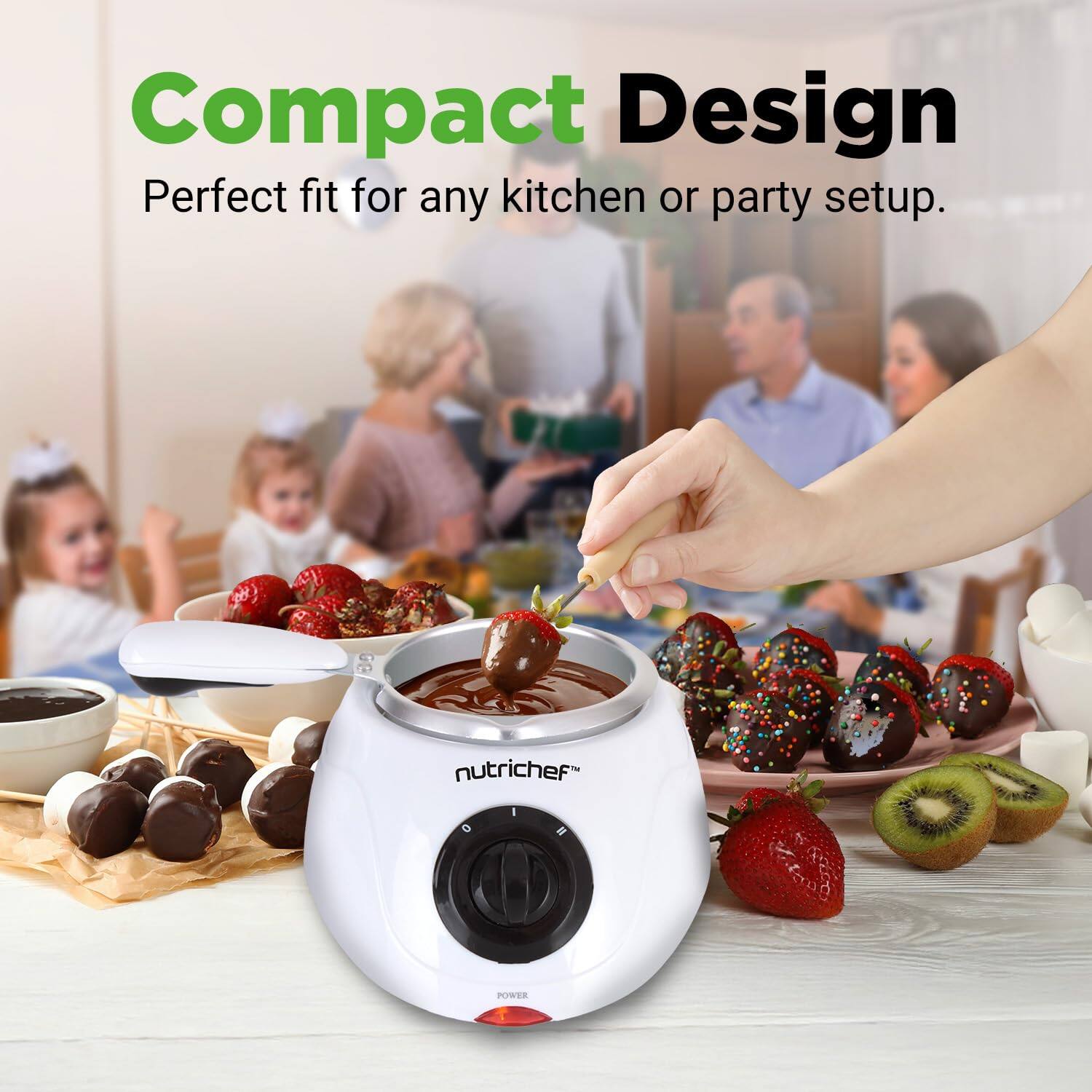 Compact Design  
Perfect fit for any kitchen or party setup.
