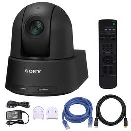 Sony - SRG-A12 4K PTZ Camera Bundle (SRGA12) + Ethernet Cable + HDMI Cable - Black