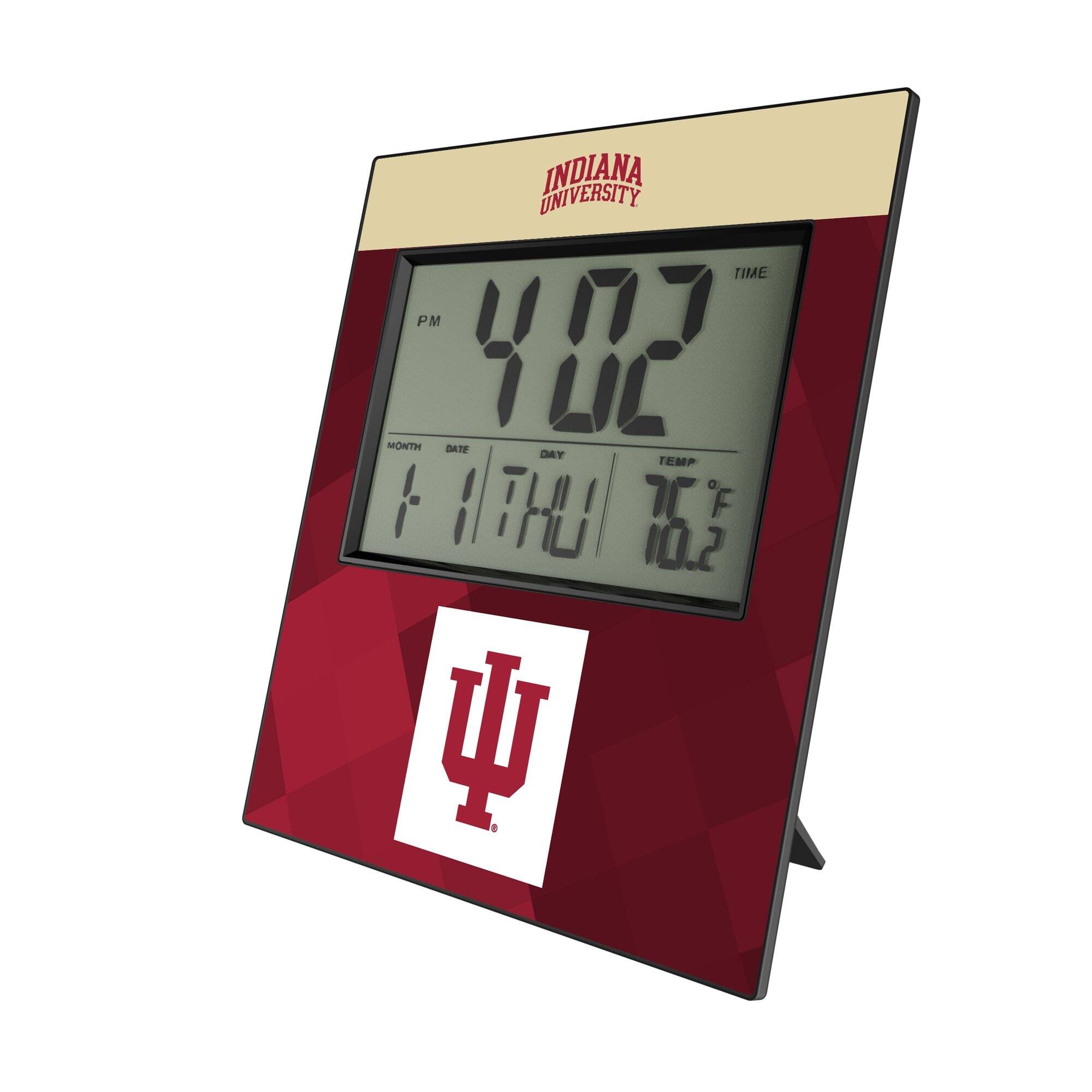 Keyscaper Indiana Hoosiers Color Block Digital Desk Clock Multicolor ...