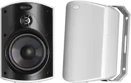 Polk Audio - Atrium Series 4-1/2" Outdoor Loudspeakers (Pair) - White