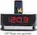 Front Standard. Coby - Digital AM/FM Dual-Alarm Clock Radio with Apple® iPod® Dock - Black/Silver.