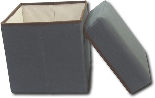  Goodies - Foldable Storage Ottoman - Black
