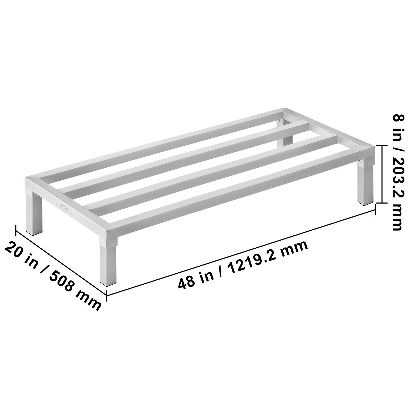 20 in / 508 mm  
48 in / 1219.2 mm  
8 in / 203.2 mm
