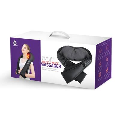 Pursonic 3D Shiatsu Heating Back and Neck Massager Gray HMG500 - Best Buy Pursonic 3D Shiatsu Heating Back and Neck Massager Gray HMG500 - Best Buy
