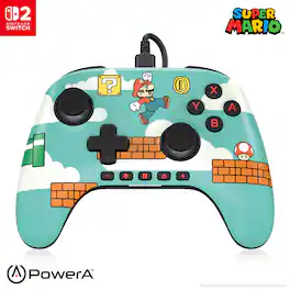 PowerA - Advantage Wired Controller for Nintendo Switch 2 - Mario Time
