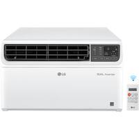 LG - 23,500 BTU DUAL Inverter 230V Smart Window Air Conditioner - White - Front_Zoom