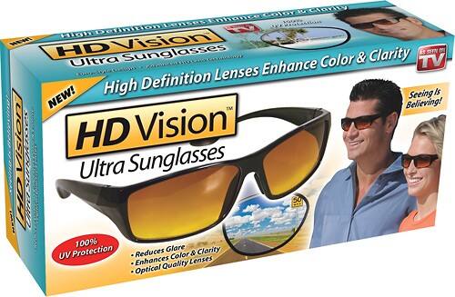 Angle Standard. As Seen on TV - HD Vision Ultra Sunglasses.