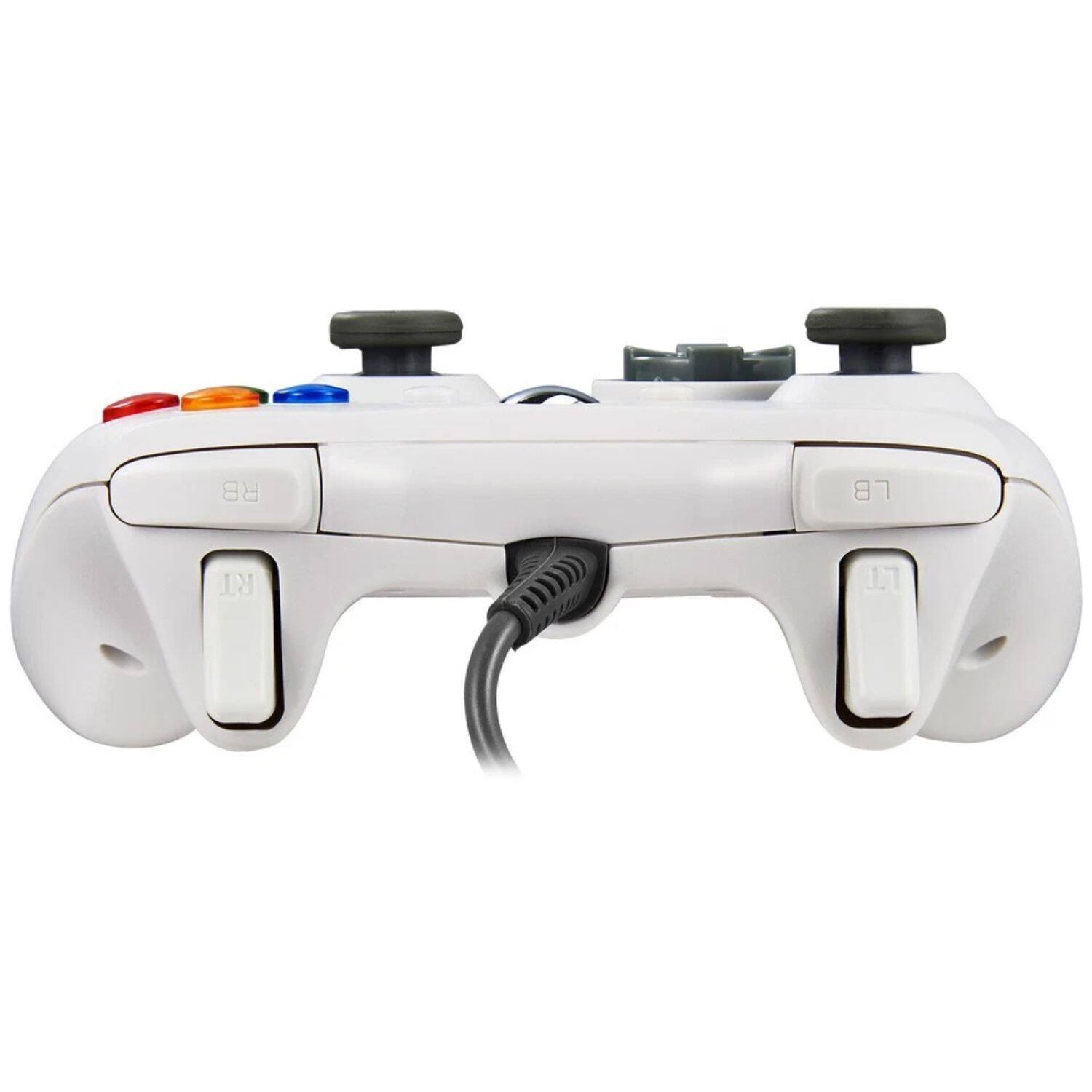 Left. Stock Preferred - Wired Xbox 360 Controller Gamepad for Microsoft Xbox-White - White.