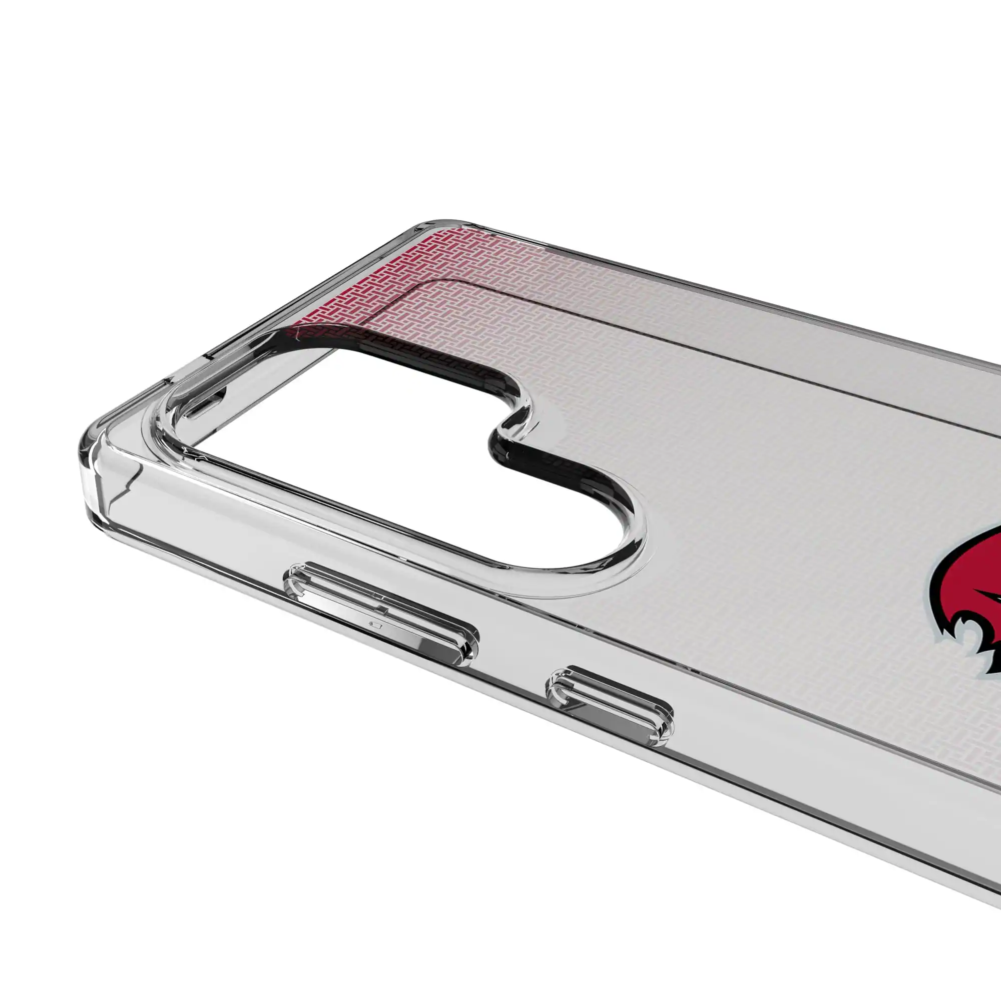 Alt View 2. Keyscaper - Tampa Bay Buccaneers Linen Logo Galaxy Clear Case - S25 Ultra - Multicolor.