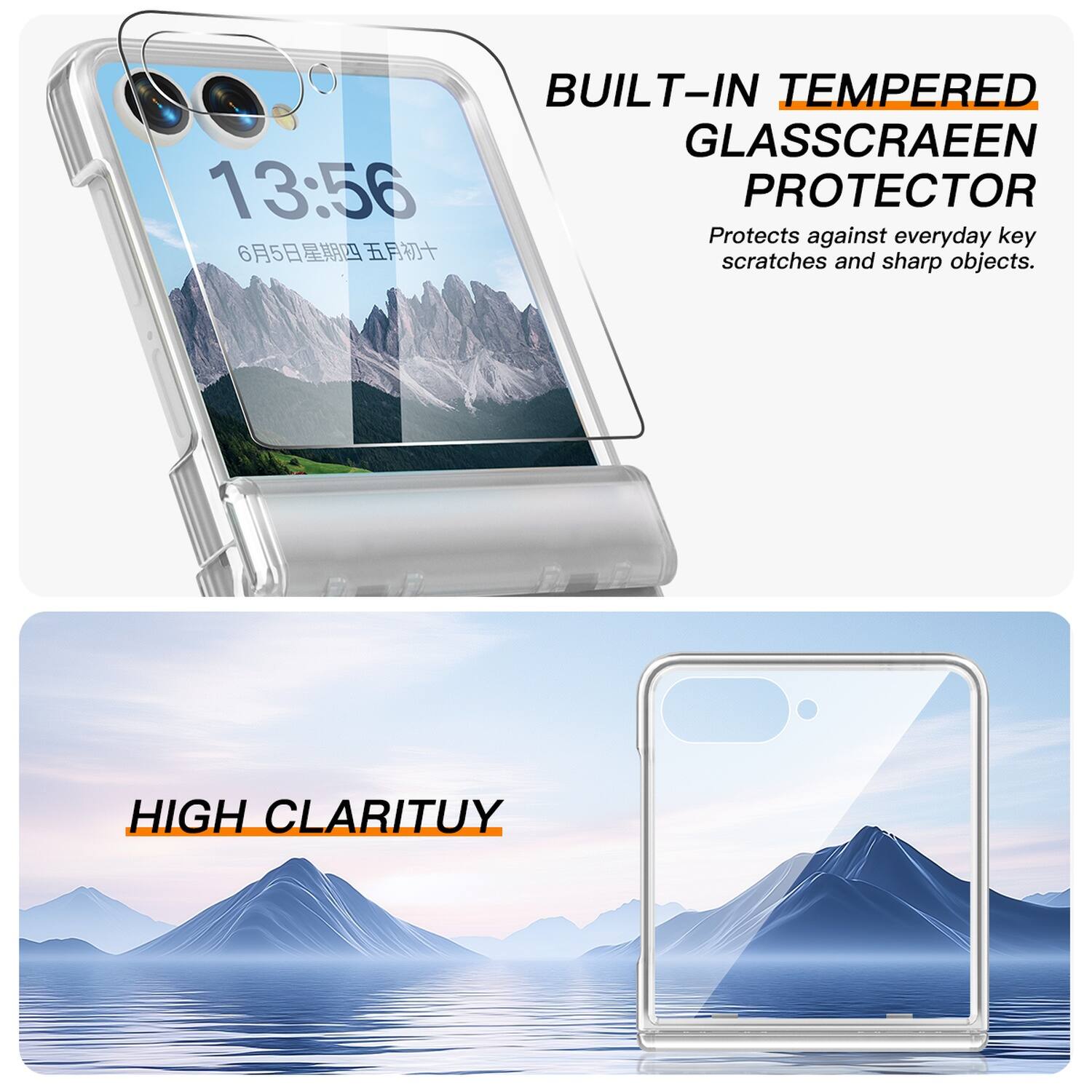 13:56  
6月5日 星期四 五月初十

BUILT-IN TEMPERED GLASS SCREEN PROTECTOR  
Protects against everyday key scratches and sharp objects.

HIGH CLARITY