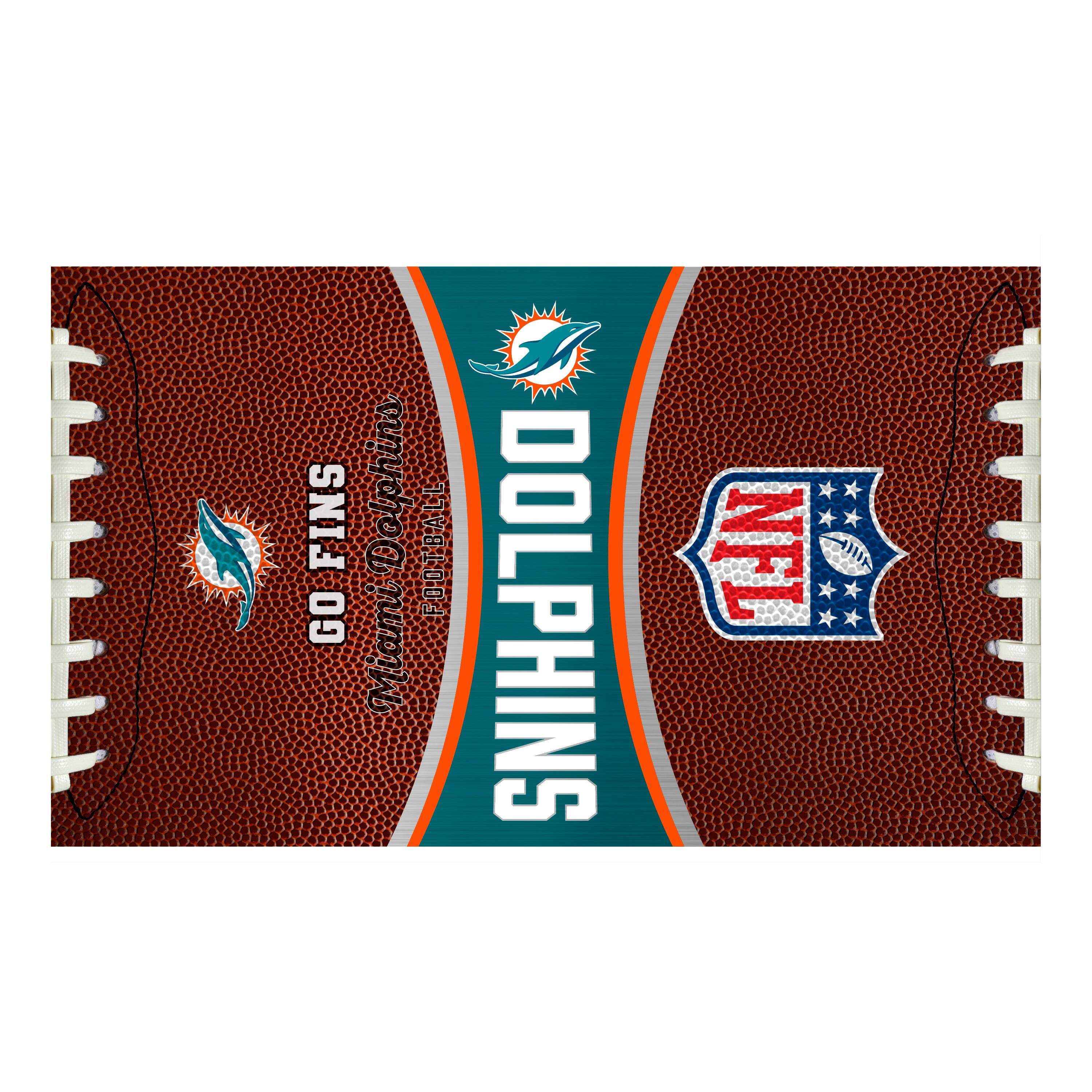 GO FINS  
Miami Dolphins FOOTBALL  
DOLPHINS  
NFL