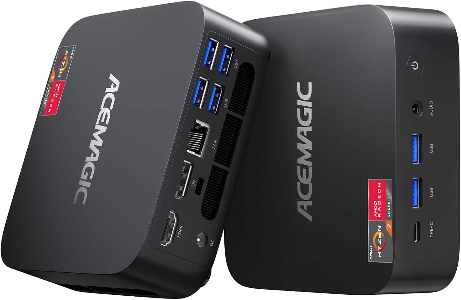 ACEMAGIC K1 Mini PC Gaming, AMD Ryzen 5 7430U (Equivalent to 5850U
