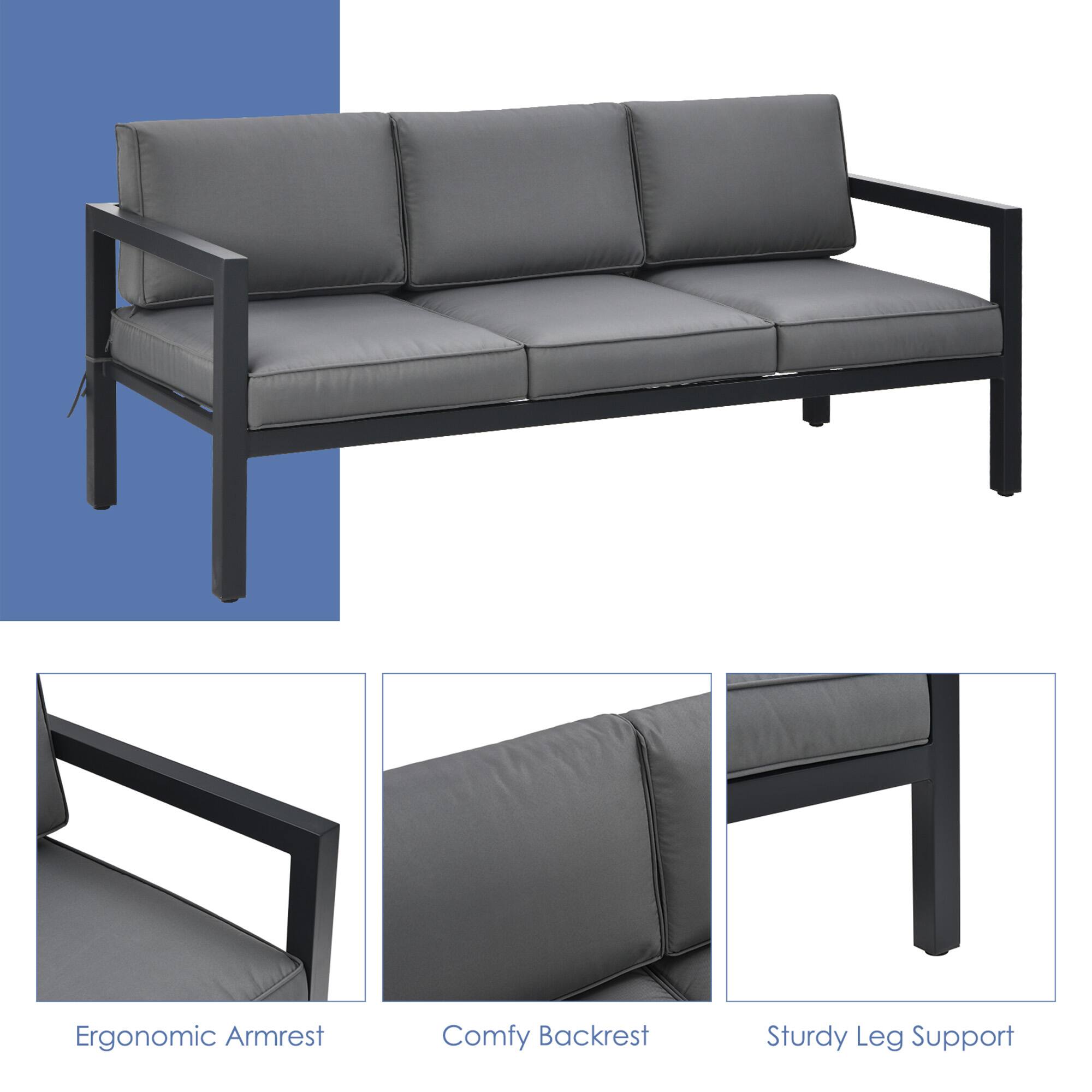 Ergonomic Armrest  
Comfy Backrest  
Sturdy Leg Support