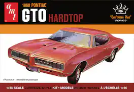 PopMarket - AMT 1968 Pontiac GTO Hardtop Craftsman Plus 1/25 Scale Model Kit - COLLECTIBLES - Multicolor