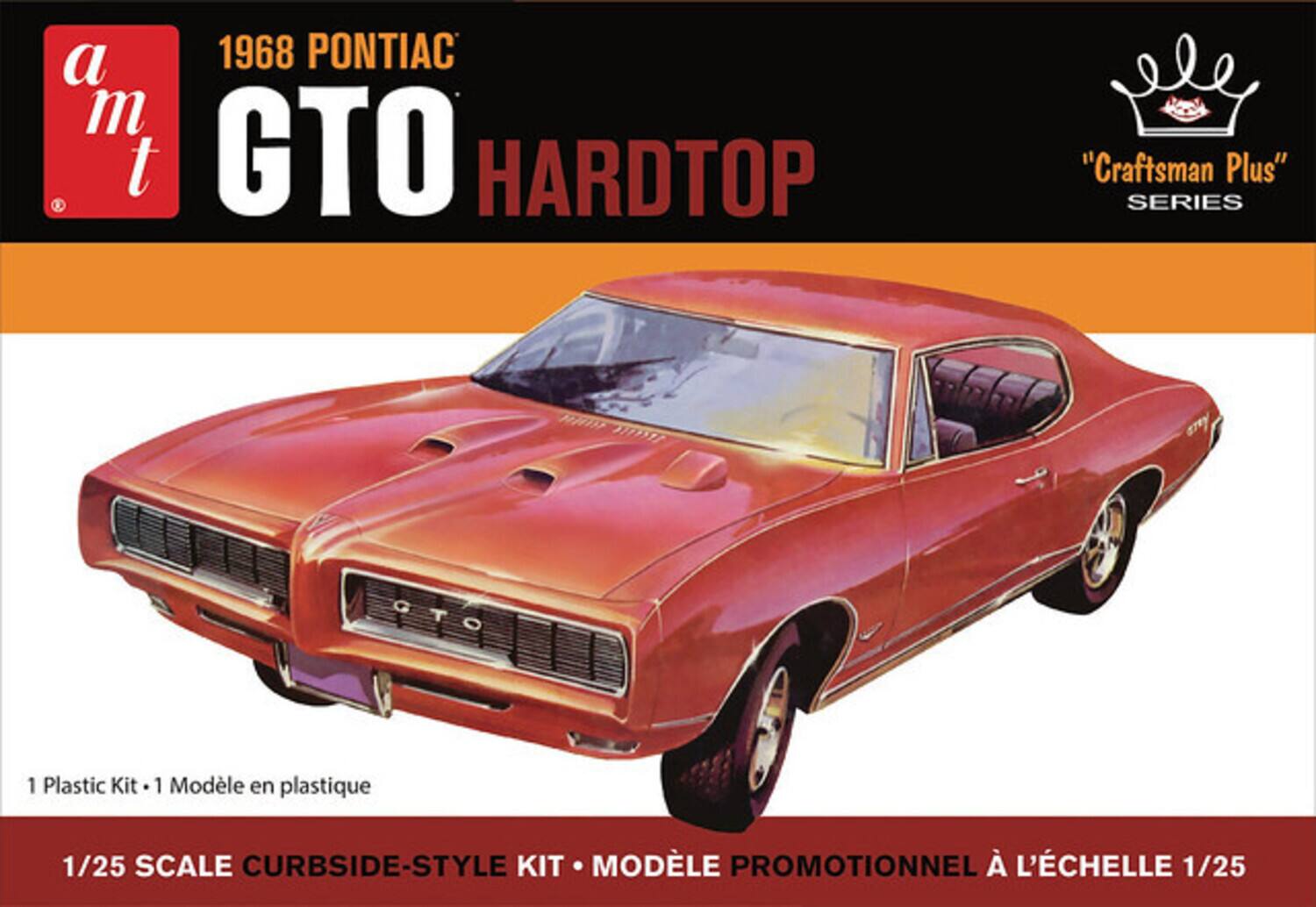 1968 PONTIAC GTO HARDTOP  
"Craftsman Plus" SERIES  

1 Plastic Kit • 1 Modèle en plastique  
1/25 SCALE CURBSIDE-STYLE KIT • MODÈLE PROMOTIONNEL À L'ÉCHELLE 1/25