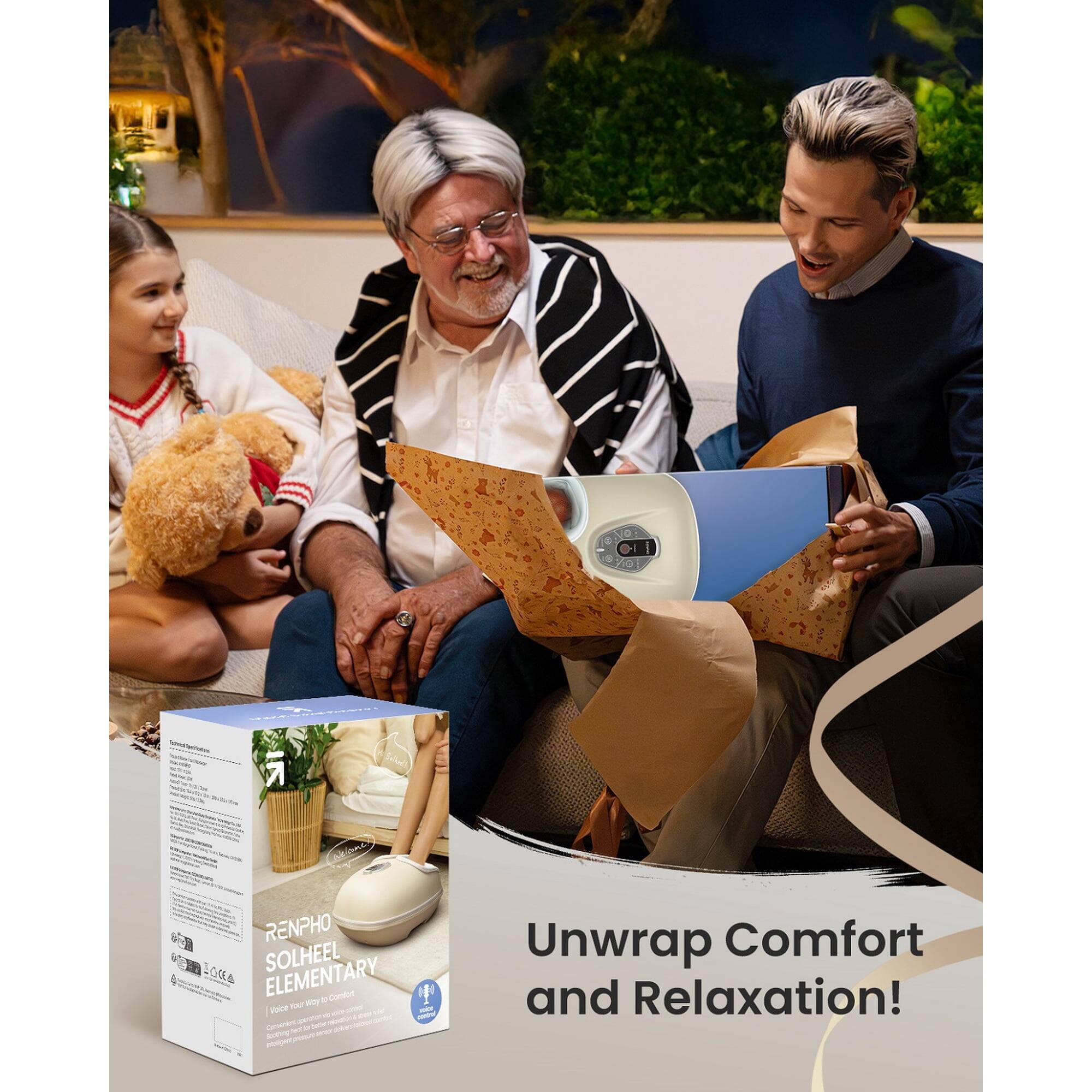 10N9 o - 0703 7 Aiiane RENPHO SOLHEEL ELEMENTARY cantor - . Vece NAP - I - CA - - - - GEVE - - - waa born I - s Unwrap Comfort and Relaxation!