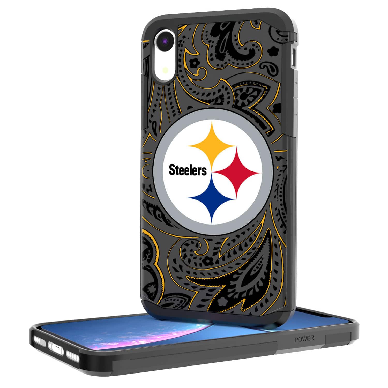 Keyscaper - NFL - Pittsburgh Steelers iPhone Rugged Paisley Design Case - 13 Pro - Multicolor price history on PriceWatchPro