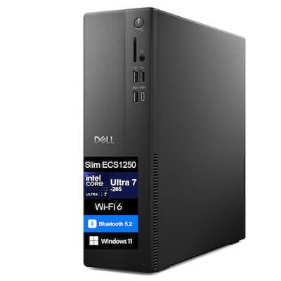Dell Slim ECS1250 Desktop (Intel Ultra 7 265, 16GB DDR5, 1TB M.2 Dell Slim ECS1250 Desktop (Intel Ultra 7 265, 16GB DDR5, 1TB M.2