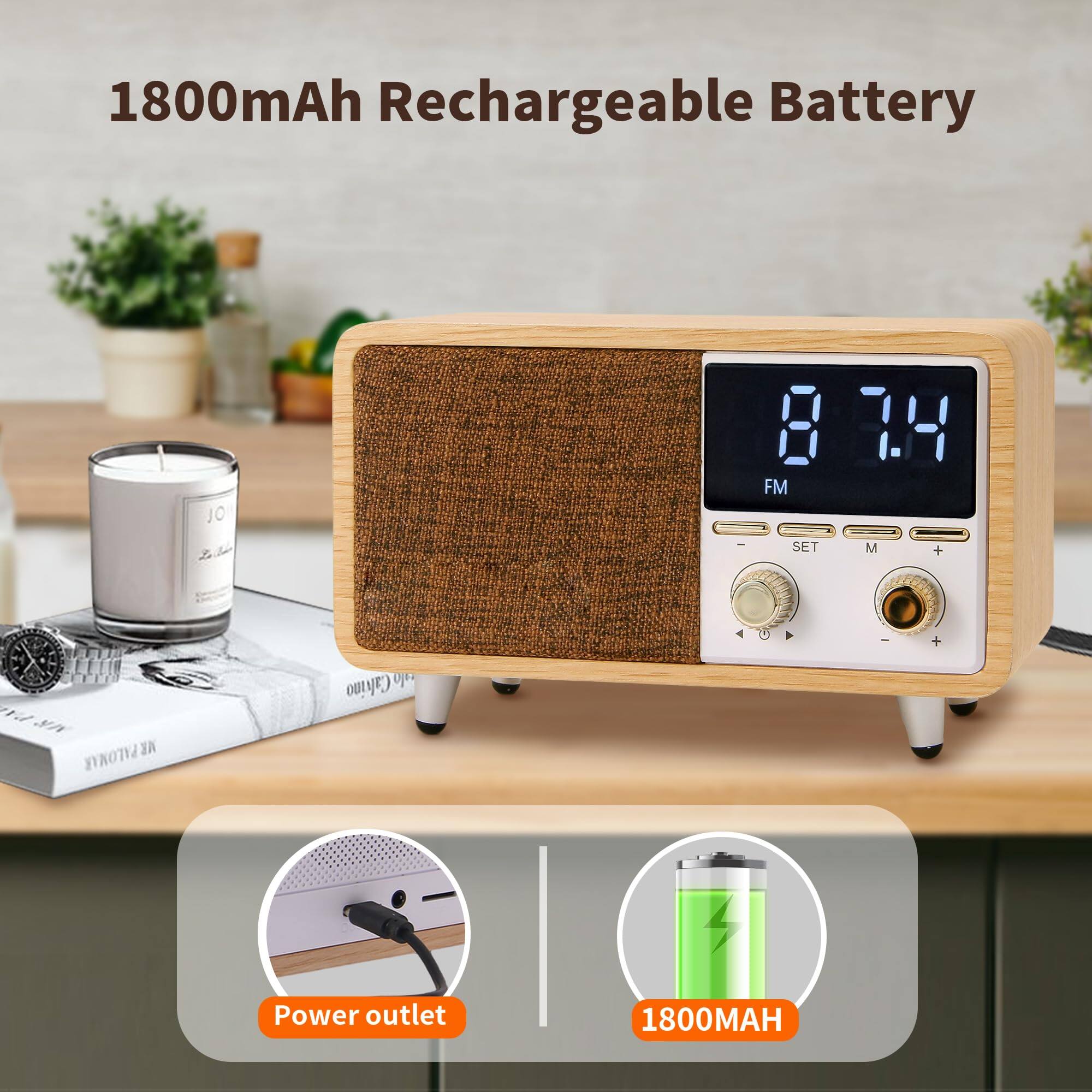 1800mAh Rechargeable Battery

Power outlet

1800MAH