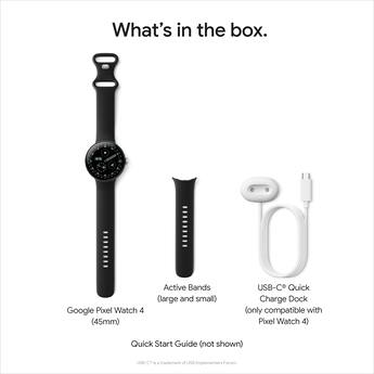 Google Pixel Watch 4 (41mm) Wi Fi Matte Black Case Obsidian Band Google Pixel Watch 4 (41mm) Wi Fi Matte Black Case Obsidian Band