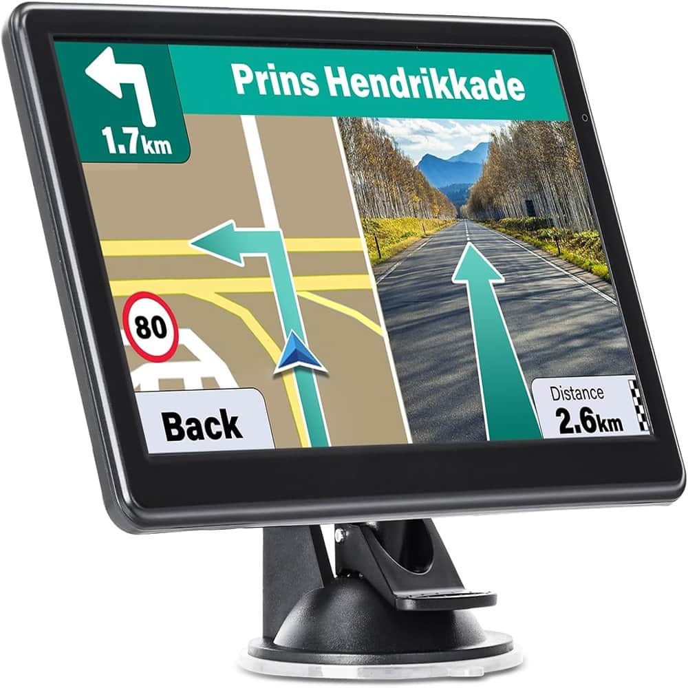 RTMB - GPS Car Truck RV Navigation System, 7-Inch GPS Map with Voice Guidance - Blue