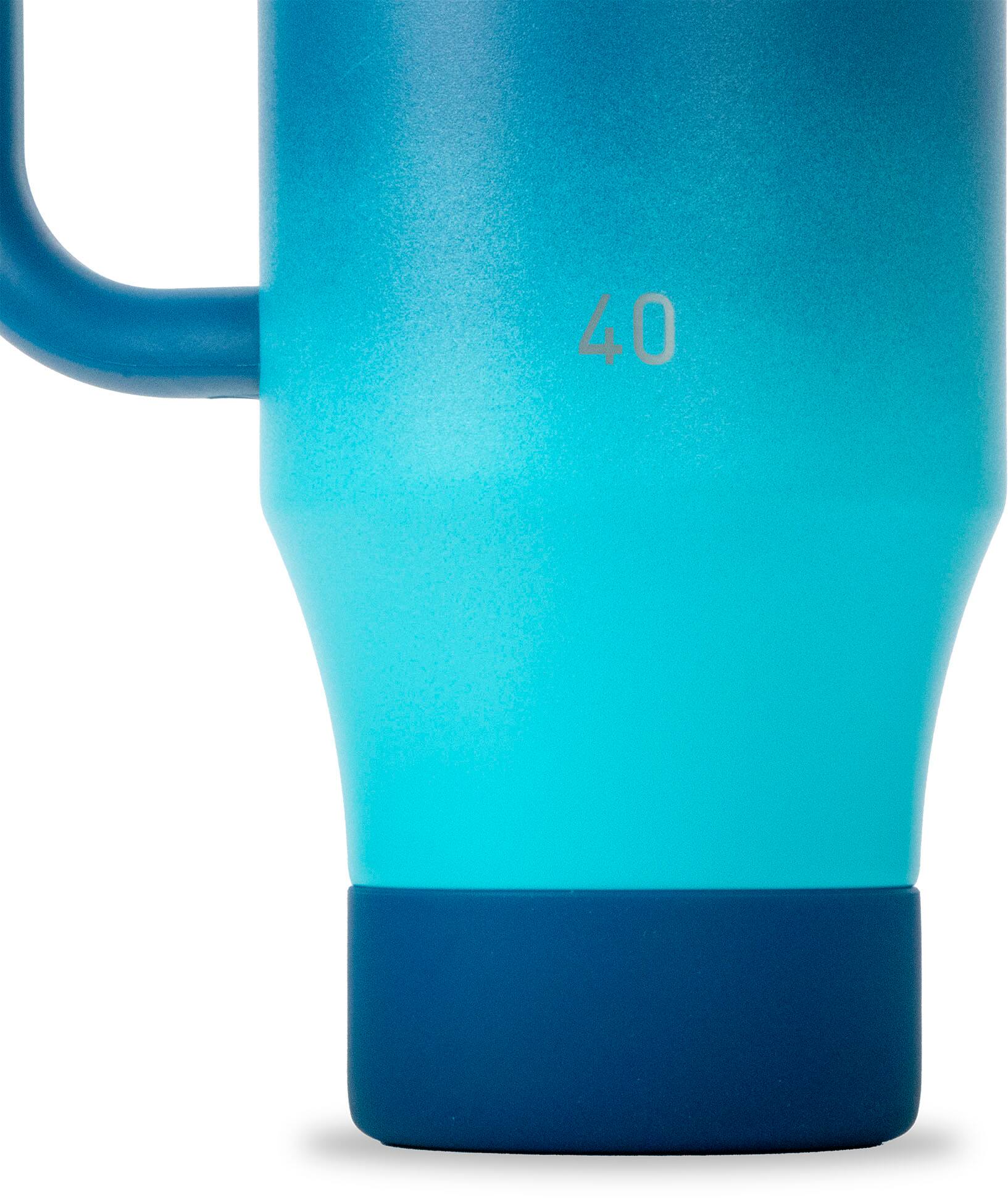 Alt View 12. Takeya - 40-oz. Straw Tumbler with Handle - Ombre Adventure.