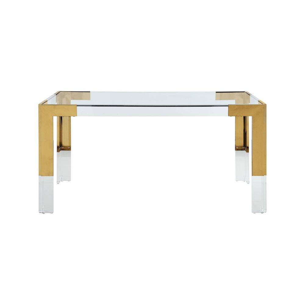 Alt View 1. Meridian Furniture - Casper Rich Gold Dining Table - Gold.