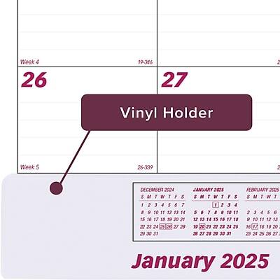 Week 4  
26 19-316  
27 Vinyl Holder  

Week 5  
26-339  

DECEMBER 2024  
JANUARY 2025  
FEBRUARY 2025  

S M T W T F S  
2 3 4 5 6 7 1  
2 3 4 5 6 7 8  
9 10 11 12 13 14 15  
16 17 18 19 20 21 22  
23 24 25 26 27 28 29  
30 31  

January 2025
