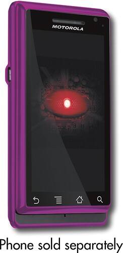 Angle Standard. Xentris Wireless - Soft-Touch Case for Motorola DROID Mobile Phones - Pink.