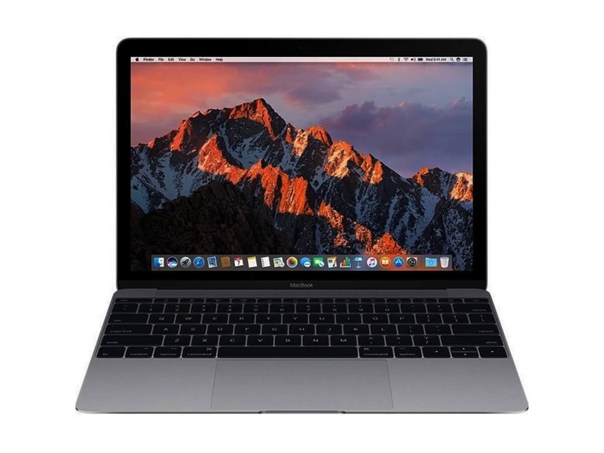 Alt View 2. Apple - Apple 12" MacBook (Mid 2017, Space Gray) (Spanish Keyboard) MNYG2E/A - Space Gray.