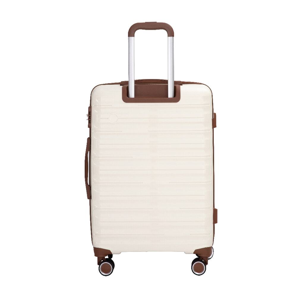 Left. Ropilly - Ropilly 5-Piece Hardshell Luggage Set White Polypropylene 20/24/28 - White.