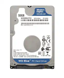 Western Digital - Blue 500GB Internal 5400RPM 2.5" HDD (WD5000LPCX)