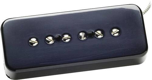 Angle Standard. Seymour Duncan - SP90-2B Hot Bridge Soapbar Pickup - Black.