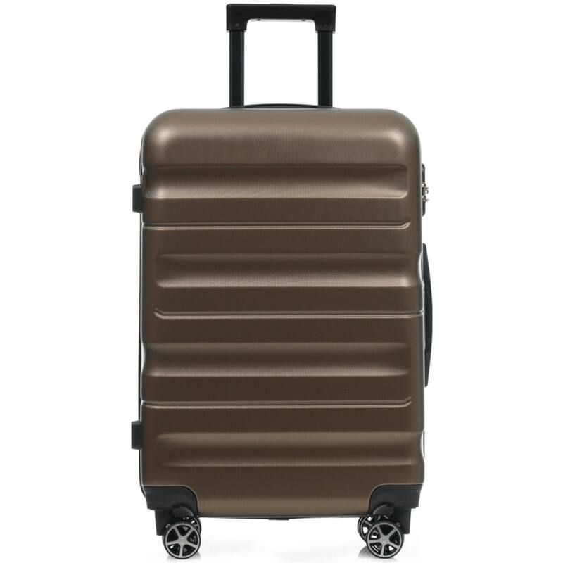 Alt View 1. HTUTWOO - 6-Piece ABS Hardshell Luggage Set - Lightweight & Durable Suitcases,Dual Spinner Wheels,Carry-On & Check-In Sizes,Travel - Brown.