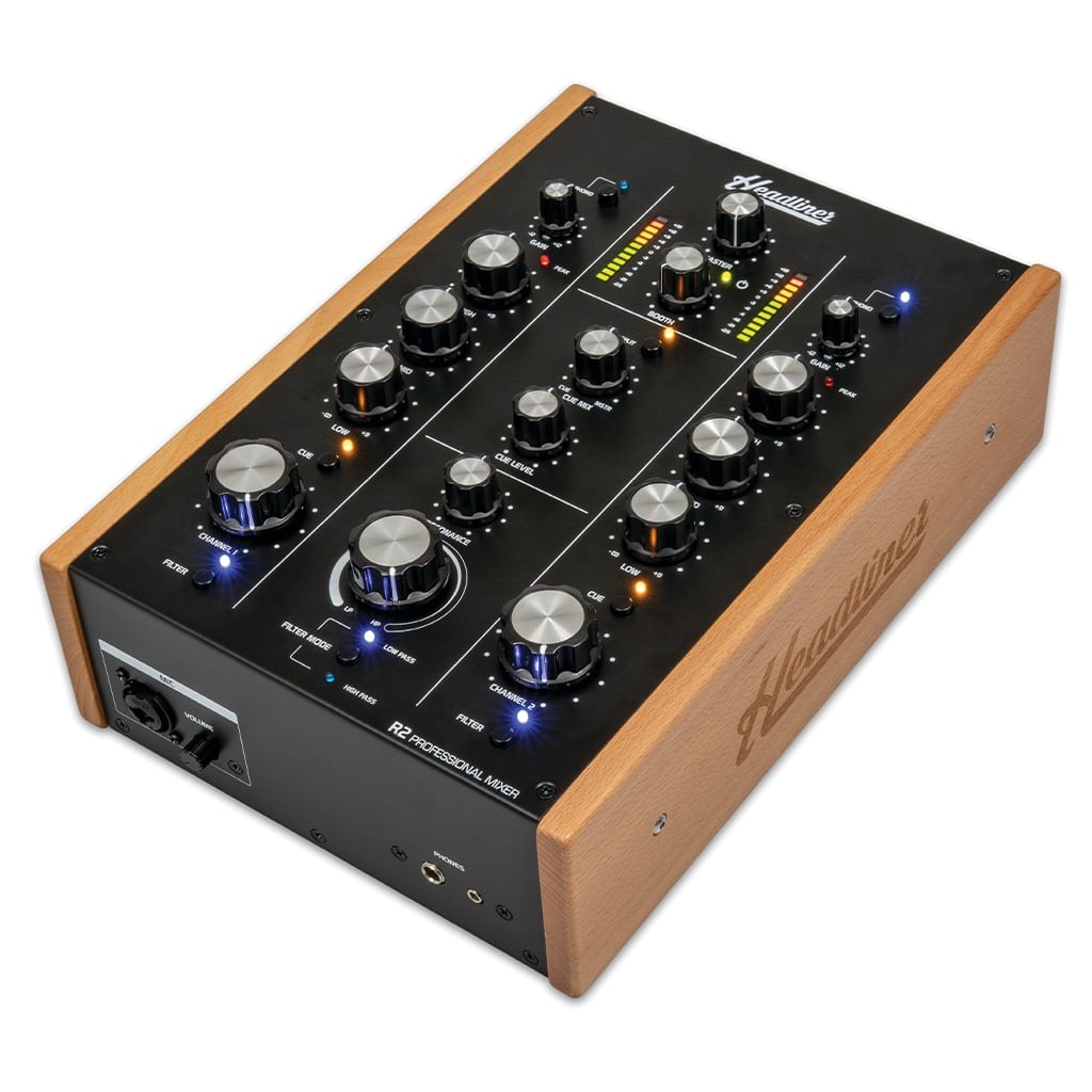 Headliner 2 Channel Rotary DJ Mixer (R2) with 3 Band Isolator EQ