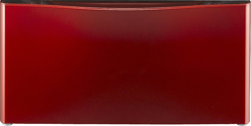 LG - Laundry Pedestal with Storage Drawer - Wild Cherry Red