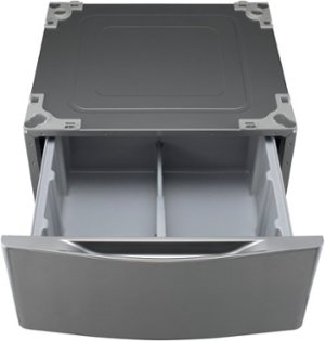 LG - 27" Laundry Pedestal with Storage Drawer - Graphite steel