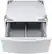 Front. LG - 27" Laundry Pedestal with Storage Drawer - White.