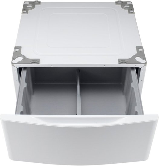 LG - 27" Laundry Pedestal with Storage Drawer - White